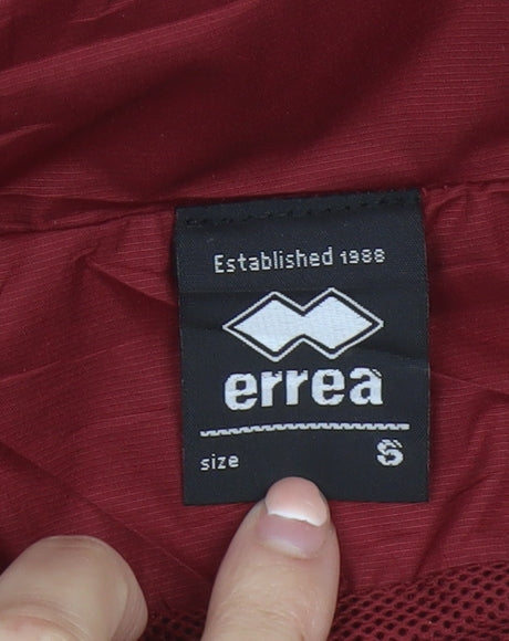 Errea Men's Red Windbreaker Jacket S Sheffield University Sportswear