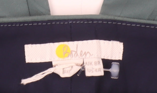 Boden Women's Green Slim Chino Trousers Size 12
