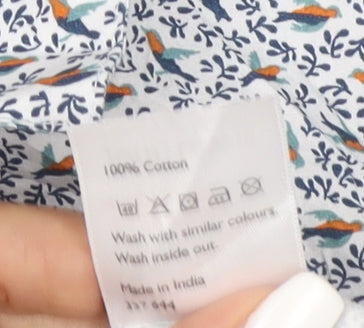 John Lewis Boys Multicoloured Bird Print Cotton Button-Up Shirt 13 Years