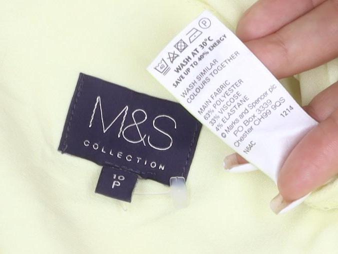 Marks and Spencer Women’s Yellow Blazer Size 10 Regular Fit Single-Breasted Cotton Blend Jacket