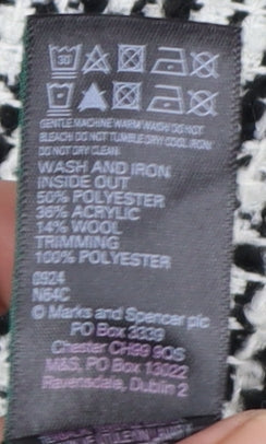 Marks and Spencer Women Black Knee Length Shift Dress Size 18