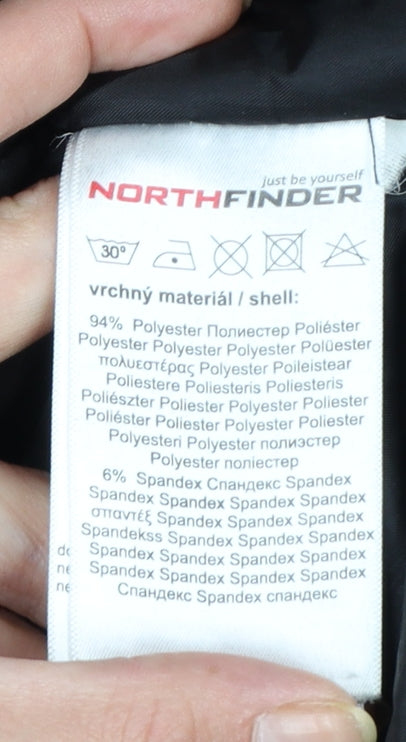 Northfinder Men's Black Softshell Hooded Winter Parka Jacket M