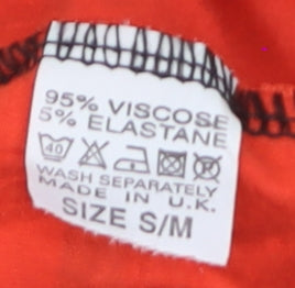 Miss Sexy Women’s Red Check Stretch Jersey T-Shirt M