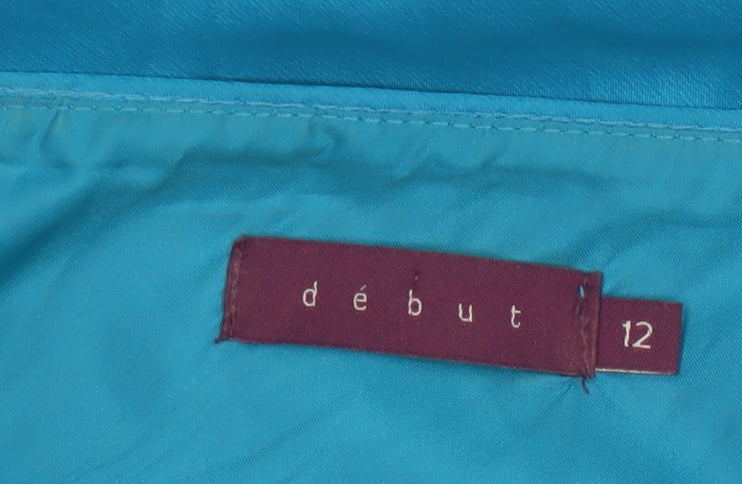 Début Women's Blue Knee Length A-Line Party Dress Size 12