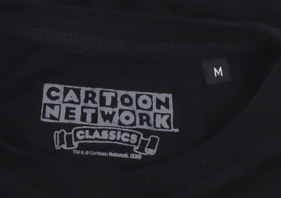 Cartoon Network Johnny Bravo Black Christmas Graphic Men's M T-Shirt