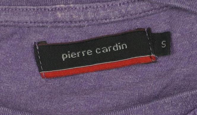 Pierre Cardin Men's Purple Crew Neck Graphic T-Shirt Size S