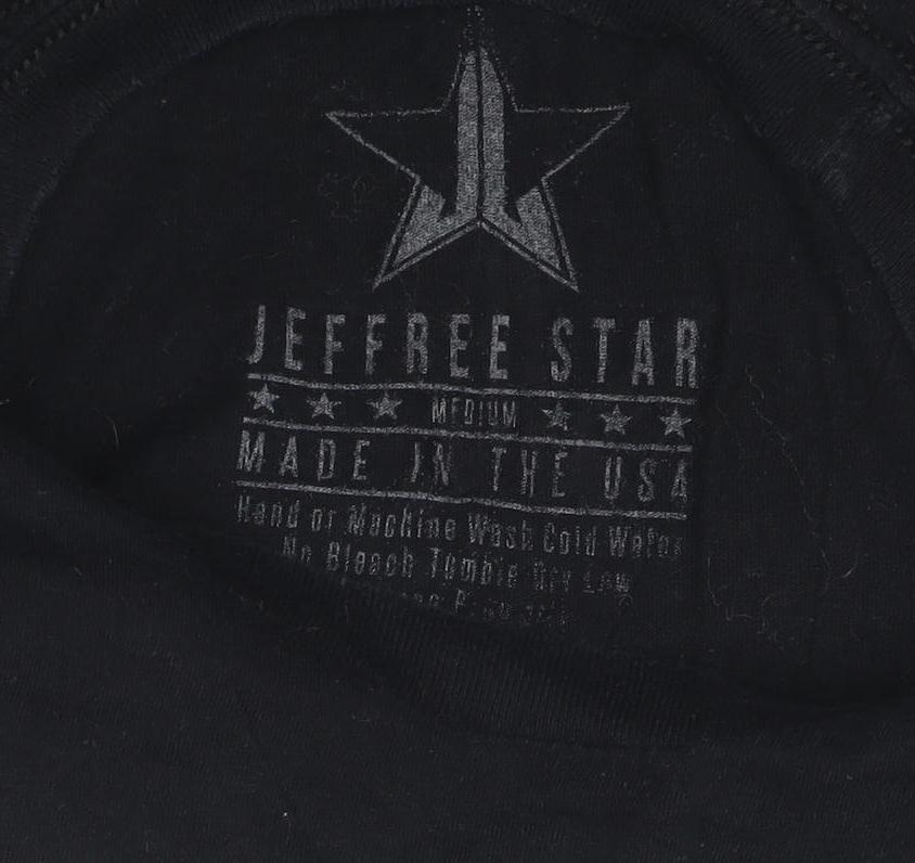 Jeffree Star Women's Black T-Shirt Medium Graphic Short Sleeve