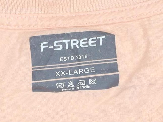 F-Street Women's Pink Just Infinite Graphic Cotton T-Shirt 2XL