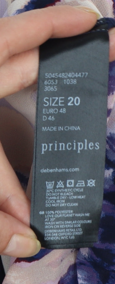Principles Women’s Multicoloured Size 20 Tunic Blouse