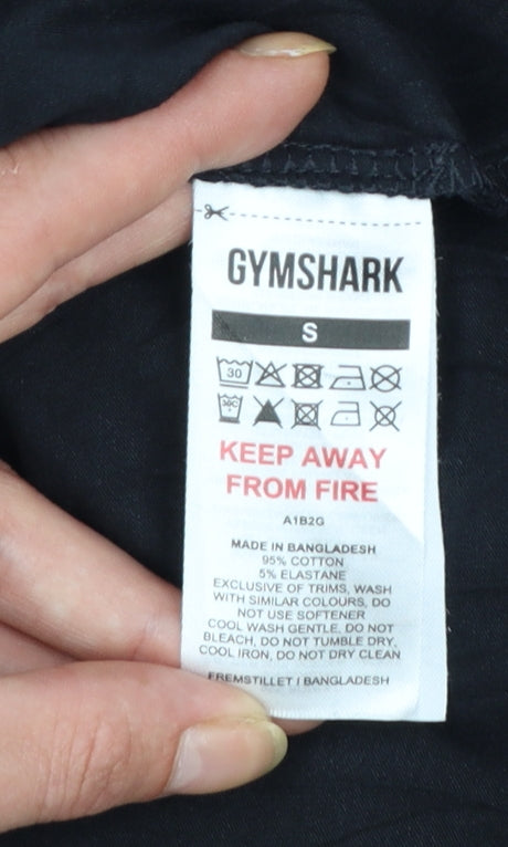 Gymshark Men's Black GSLC Graphic T-Shirt Size S Cotton Blend