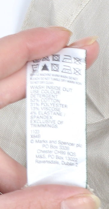 Marks and Spencer Womens Beige Size 16 Jogger Trousers