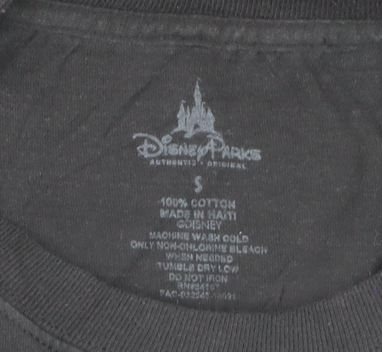 Disney Parks Women Black Yeti Graphic T-Shirt Small Casual Fit