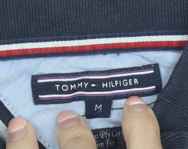 Tommy Hilfiger Men's Navy Blue Slim Fit Polo Shirt M