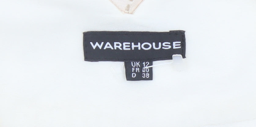 Warehouse Women’s Ivory Lace Chino Shorts Size 12