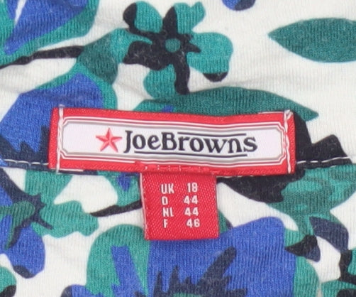 Joe Browns Womens Multicoloured Floral Wrap Blouse Size 18