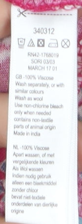 Monsoon Women Pink Floral Sleeveless Tunic Blouse Size 12