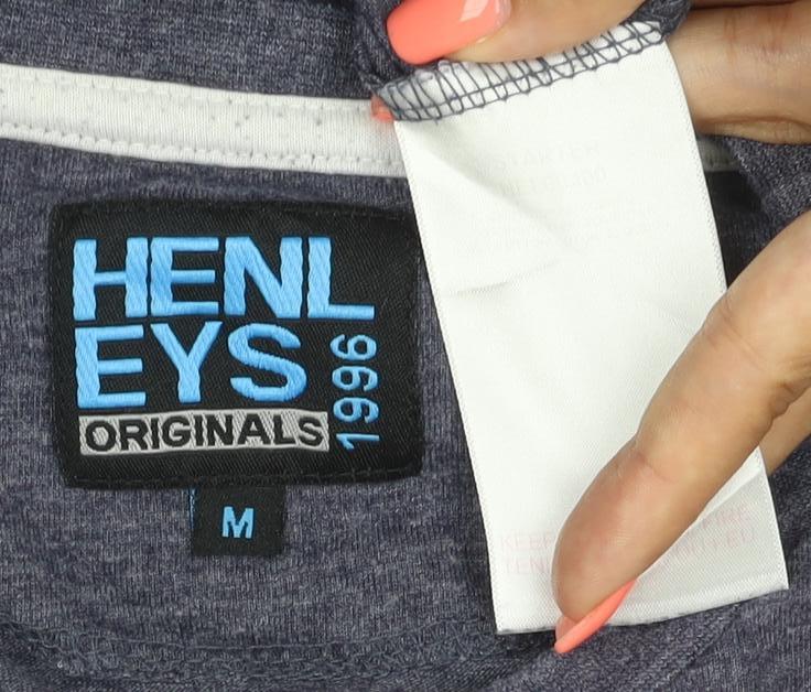 Henleys Originals Men's Blue Graphic Print T-Shirt Size M