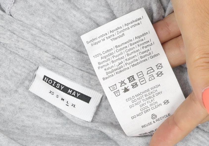 Noisy May Women Grey XS T-Shirt Dress Casual Jersey Cotton