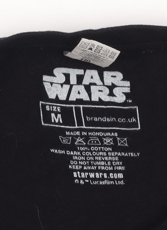Star Wars Men's Black Stormtrooper Graphic Cotton T-Shirt Size M