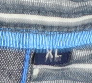 Maine New England Men's Blue Striped Cotton Short Sleeve Shirt XL
