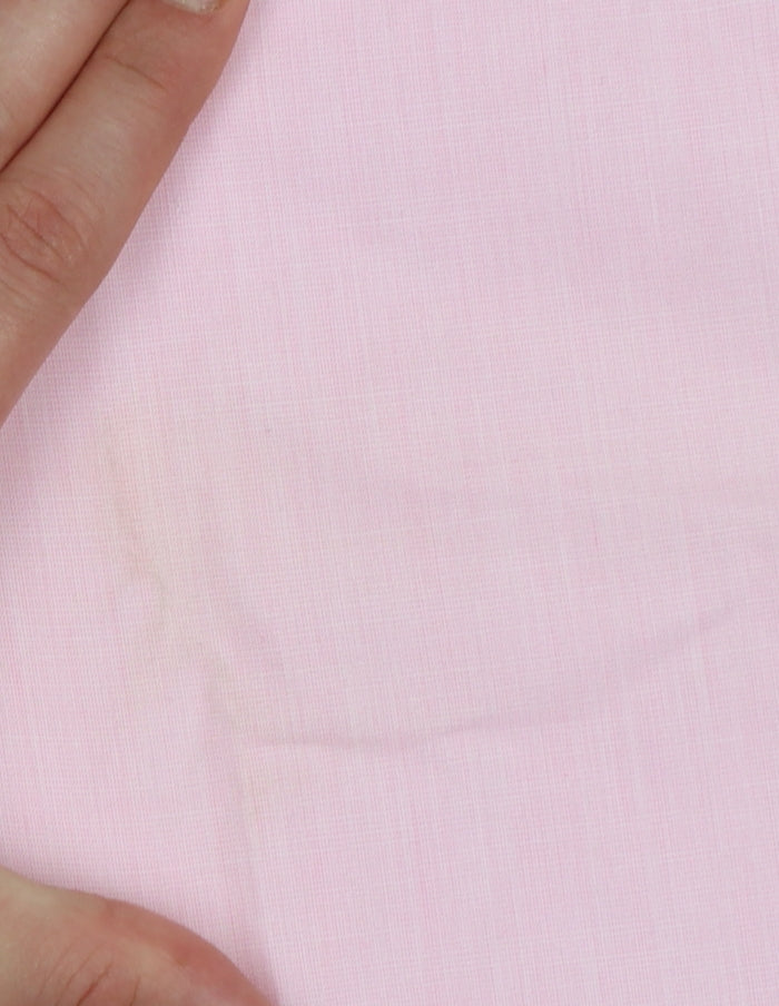 St. Bernard Men's Pink Short Sleeve Button-Up Cotton Shirt 15in Collar