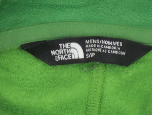 The North Face Men's Green Fleece 1/4 Zip Pullover Sweatshirt Size S