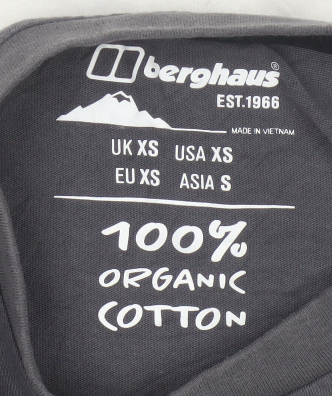 Berghaus Men's Grey & White Colourblock XS Crew Neck T-Shirt