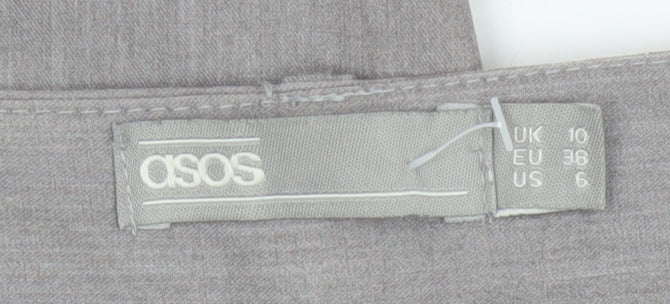ASOS Women’s Grey Slim Fit Tapered Work Trousers Size 10