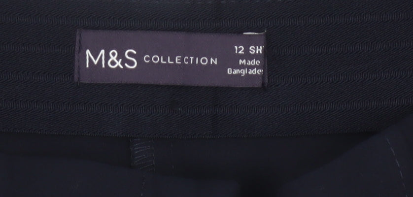 Marks and Spencer Women’s Black Slim Fit Stretch Trousers Size 12