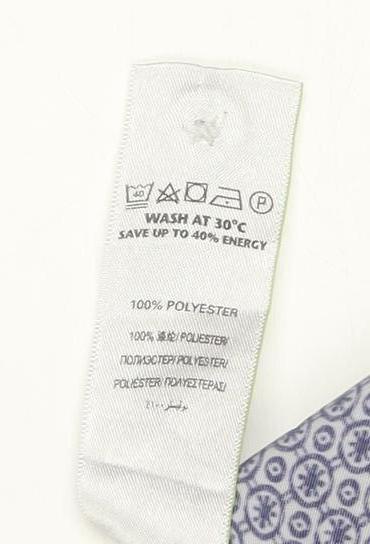 Marks and Spencer Men's Blue Geometric Short Sleeve XL Casual Shirt
