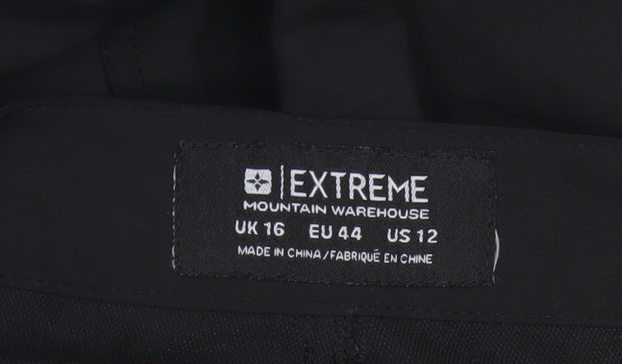 Mountain Warehouse Extreme Womens Black UK 16 Waterproof Trousers