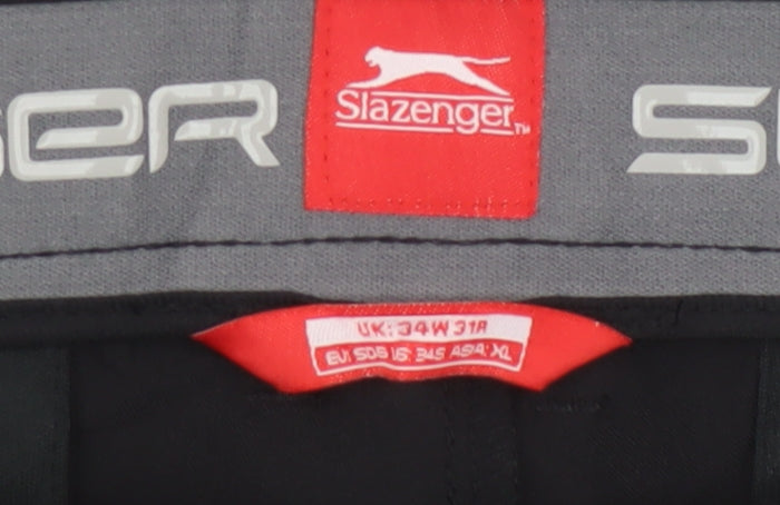 Slazenger Men's Black XL Straight Leg Dress Pants Trousers