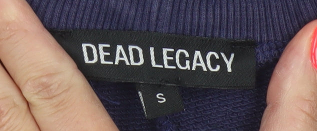 Dead Legacy Men's Blue Cotton Jogger Sweatpants S Regular Fit