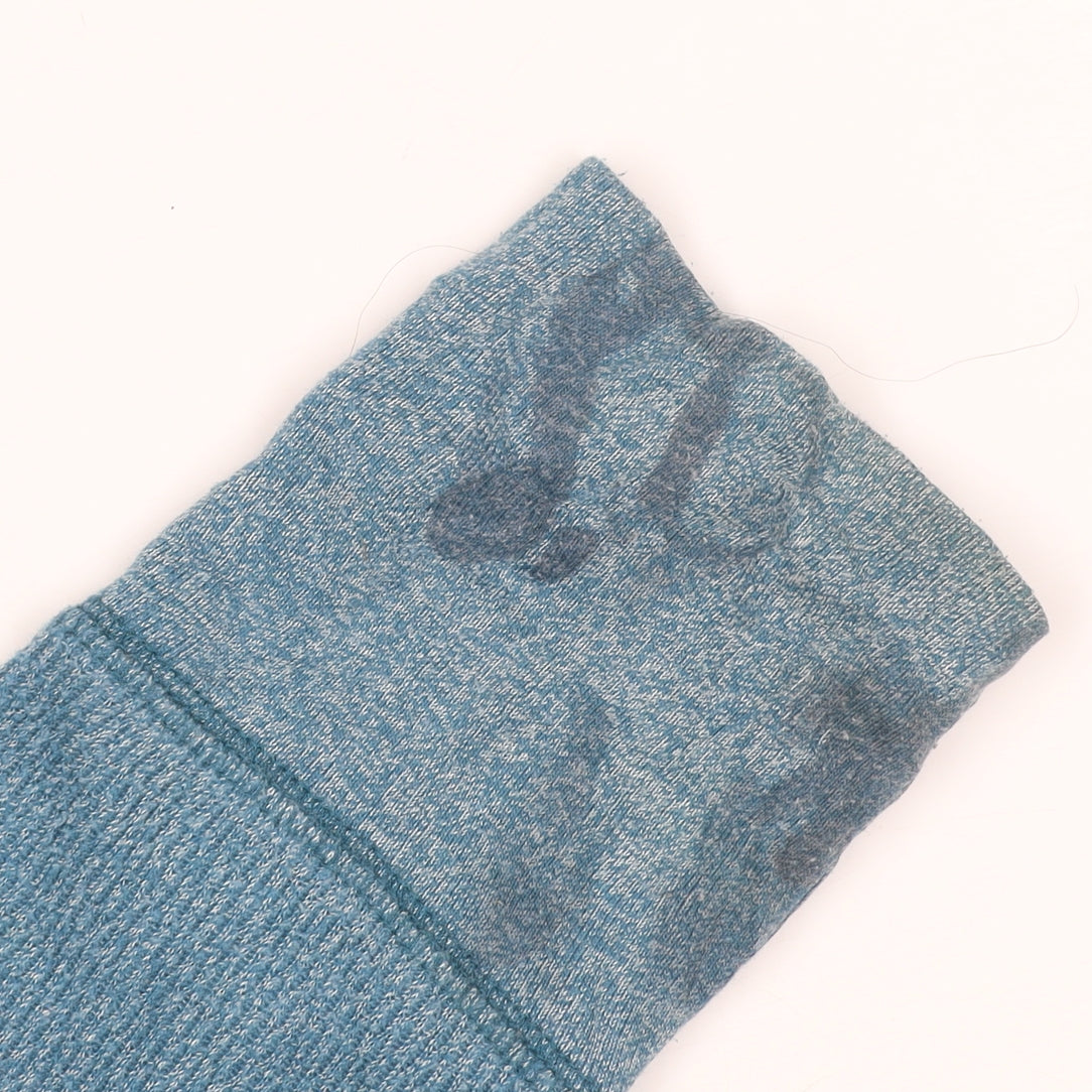 Hollister Men Blue Waffle-Knit Crew Neck Jumper XS