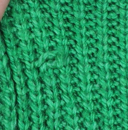 Next Womens Green Rainbow Knit Chunky Pullover Jumper Size M
