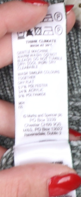 Marks and Spencer Women’s Grey XL Chunky Knit Cardigan
