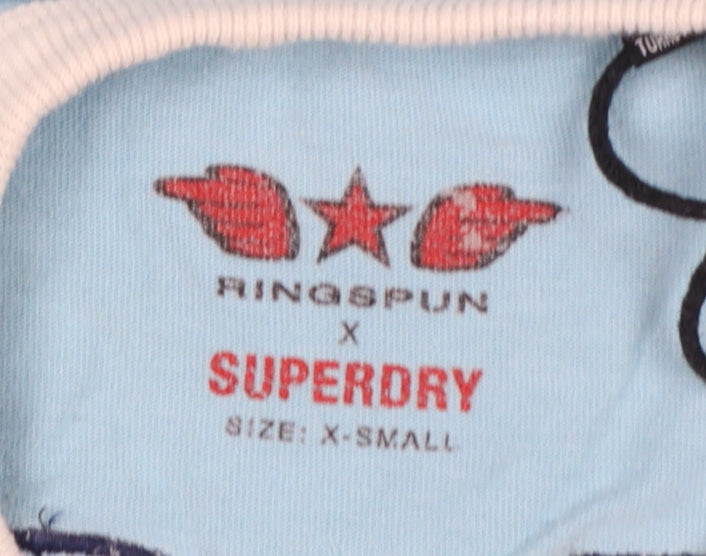 Superdry Men’s Blue Argentina Retro Graphic T-Shirt XS