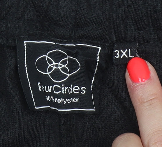 FourCircles Men's Black 3XL Polyester Jogger Trousers