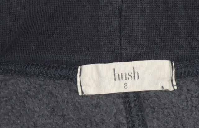 Hush Womens Black Size 8 Jogger Sweatpants Cotton Blend