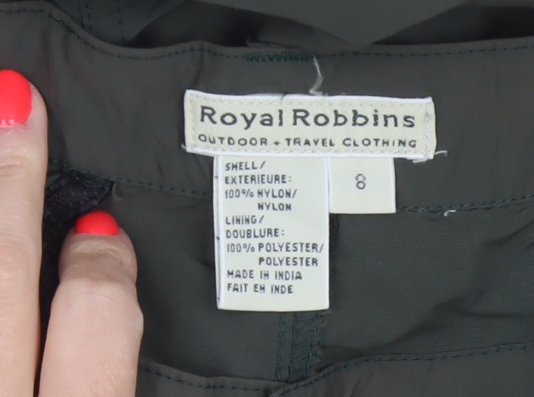 Royal Robbins Women’s Green Nylon Cargo Convertible Trousers Size 8