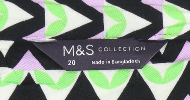 Marks and Spencer Women’s Multicoloured Size 20 Shirt Dress