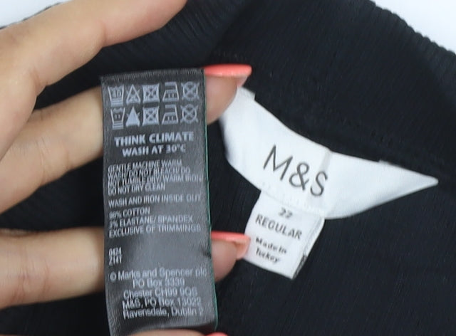 Marks and Spencer Women's Black Size 12 Sleeveless Bodycon Work Dress