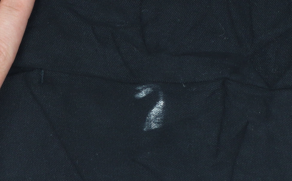 Marks and Spencer Women's Black Regular Straight Trousers Size 8