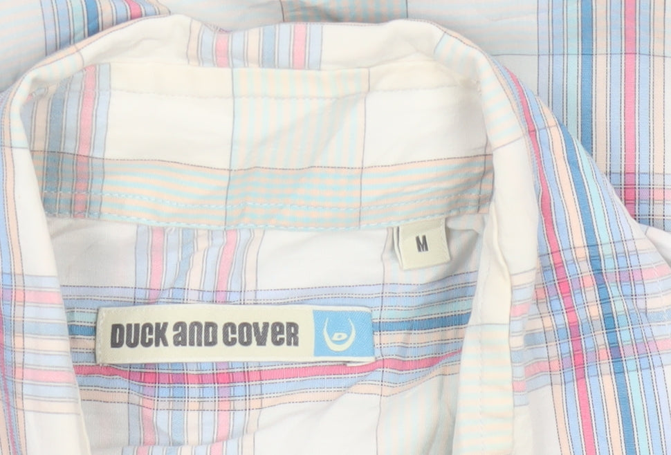 Duck and Cover Men's Multicoloured Check Cotton Short Sleeve Shirt M