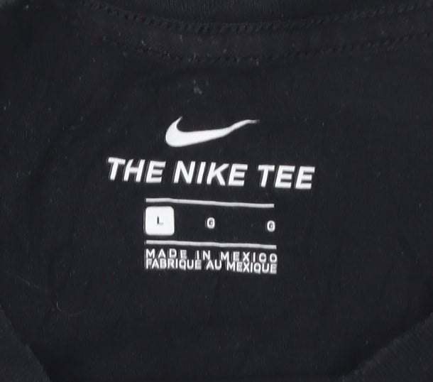 Nike Men's Black Just Do It Graphic Sports T-Shirt Size L