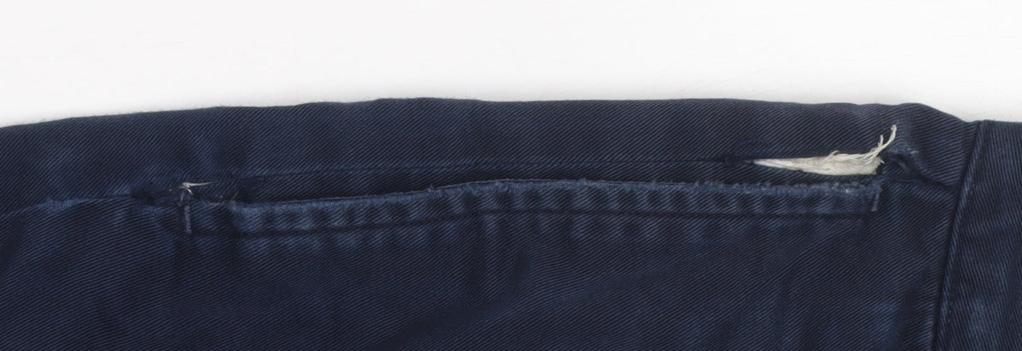 Ralph Lauren Men's Blue 32x32 Chino Straight Fit Cotton Trousers