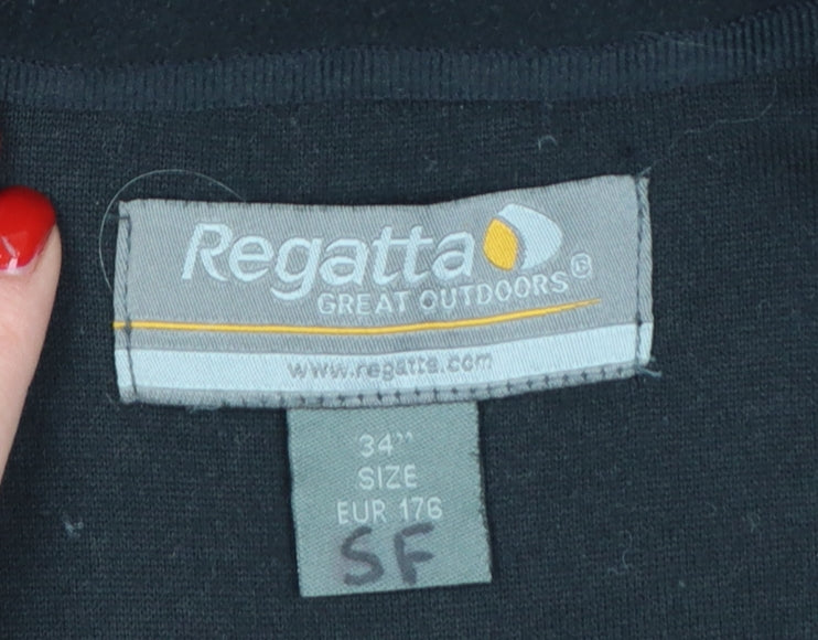 Regatta Men's Black Fleece 1/2 Zip Pullover Sweatshirt Size S