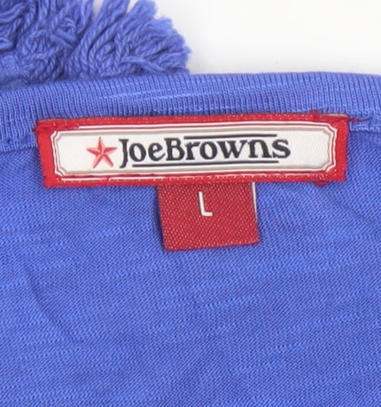 Joe Browns Women’s Blue UK 14 Tassel Drawstring Swim Cover Up