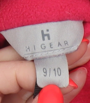 Additional view of Hi Gear girls’ pink fleece jacket age 9-10 full zip hiking