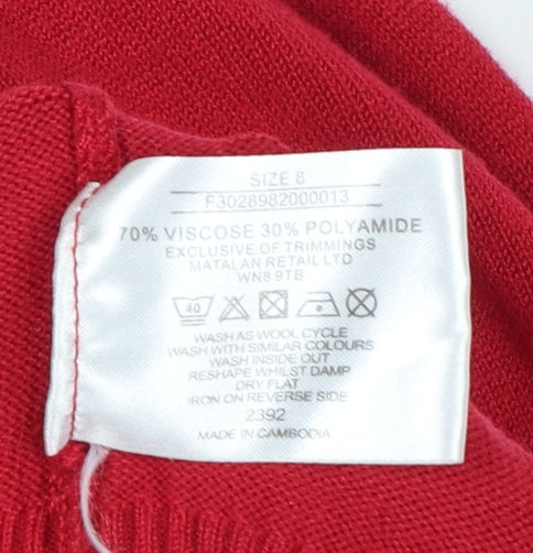 Additional view of Papaya Women Red, size 8, Roll Neck Fine Knit jumper